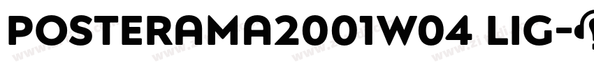 Posterama2001W04 Lig字体转换 Posterama2001W04 Lig字体转换